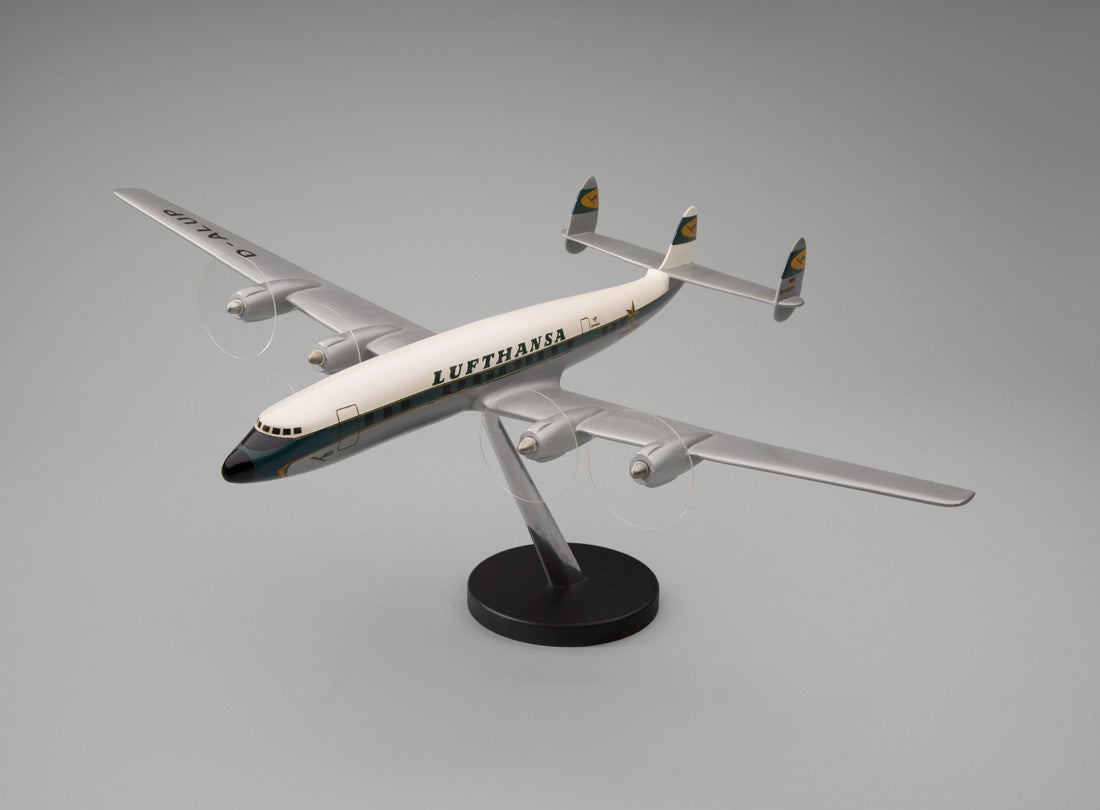Lufthansa German Airlines Lockheed 1649 Starliner model aircraft  late 1950s
