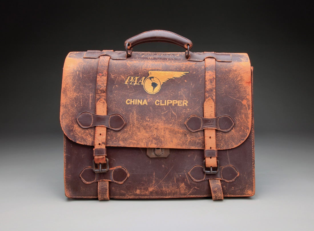 Pan American Airways China Clipper flight officer briefcase