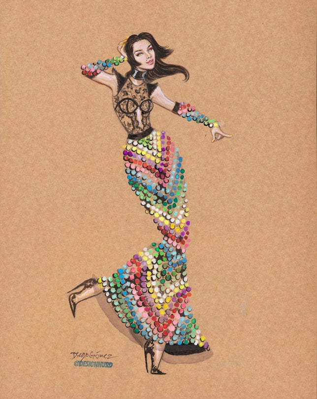 Diego Gomez Fashion Illustration, City College of San Francisco