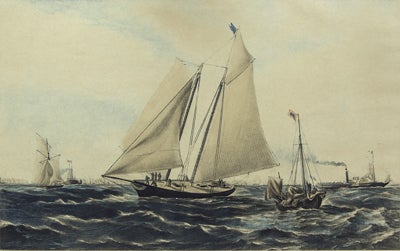 The America, Winning the match at Cowes for the Club Cup  after 1851 