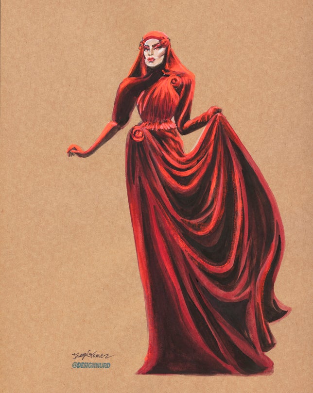 Diego Gomez Fashion Illustration, City College of San Francisco