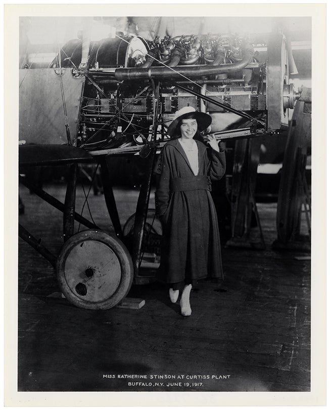 Katherine Stinson at the Curtiss Plant, Buffalo, New York  June 19, 1917 photograph Collection of the National Air & Space Museum, Smithsonian Institution, Washington, D.C.