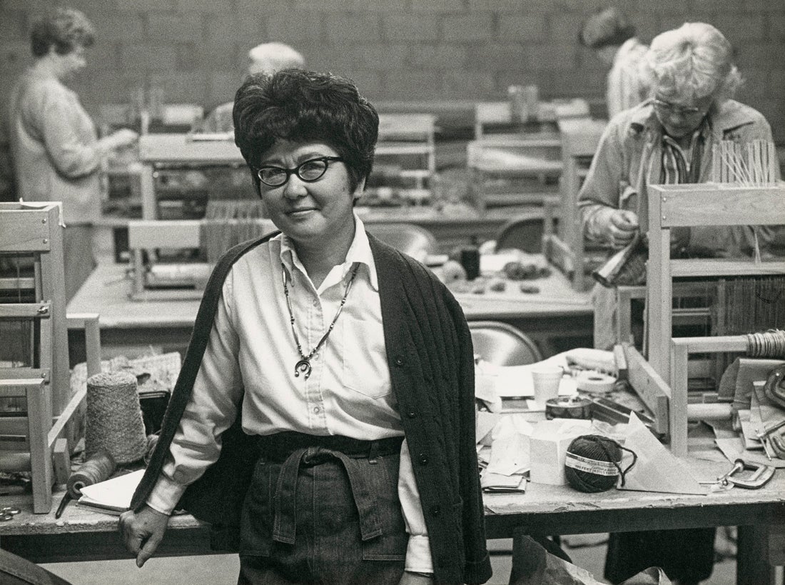 Kay Sekimachi at Santa Fe Textile Workshops  1975