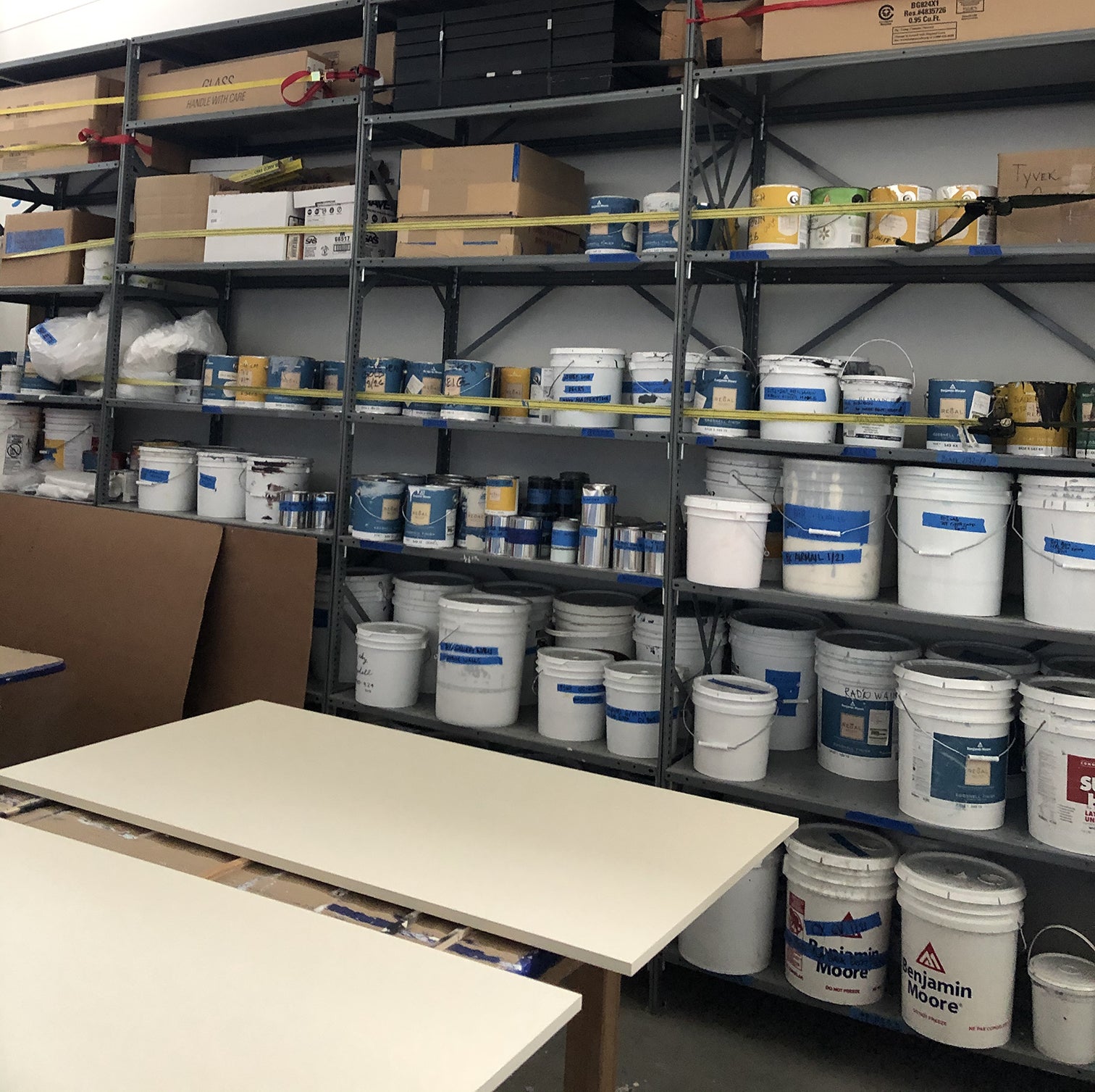 SFOM paint storage