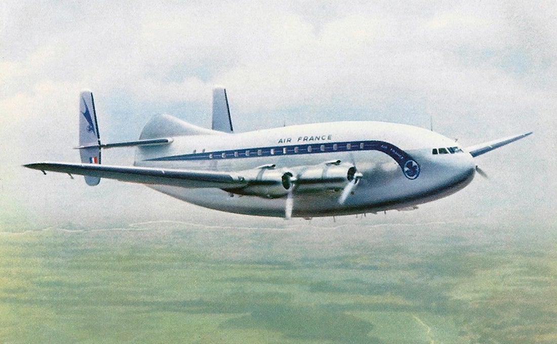 Air France Breguet 763 Provence postcard