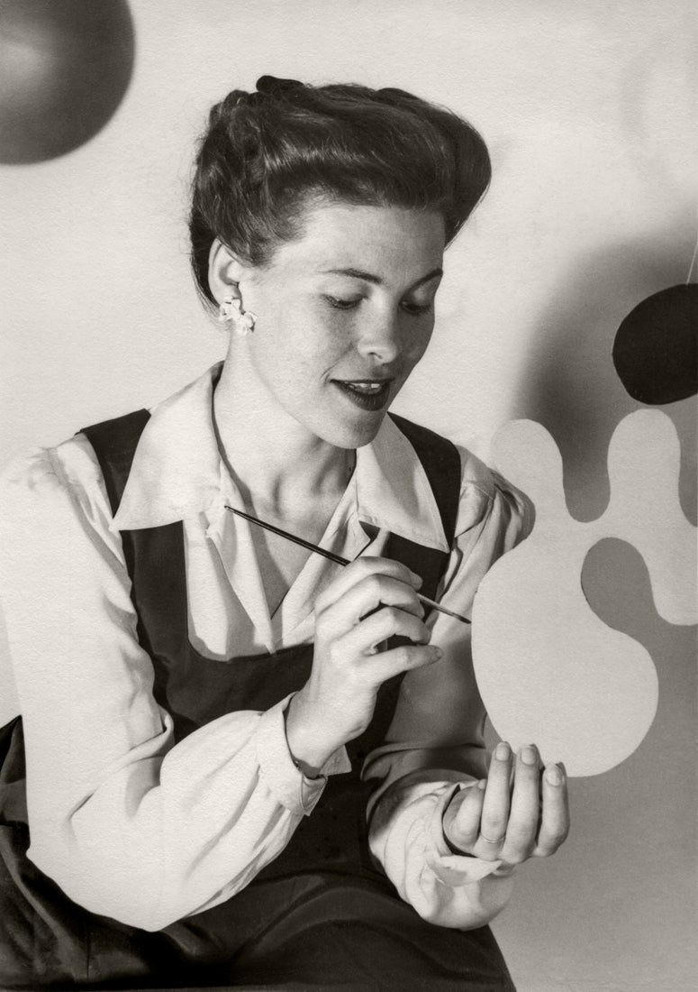 Ray Eames with her art  c. early 1940s Courtesy of Eames Office LLC © Eames Office LLC  R2022.0607.001