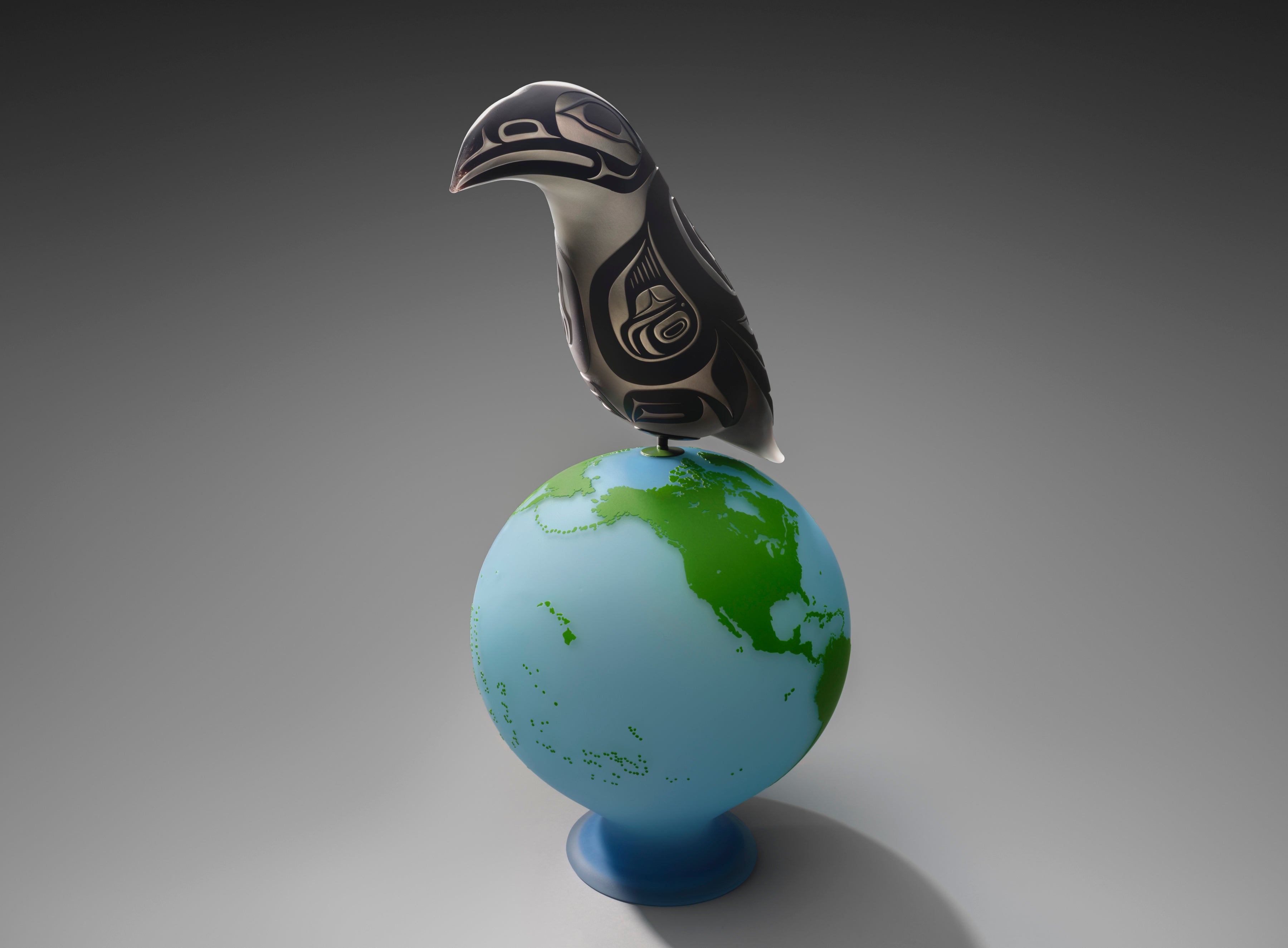 Raven’s World 2025 Preston Singletary (b. 1963) blown and sand-carved glass Courtesy of the artist L2025.0601.009