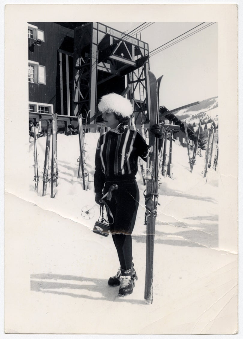 Megève, France, postmarked St. Moritz, Switzerland  February 14, 1961