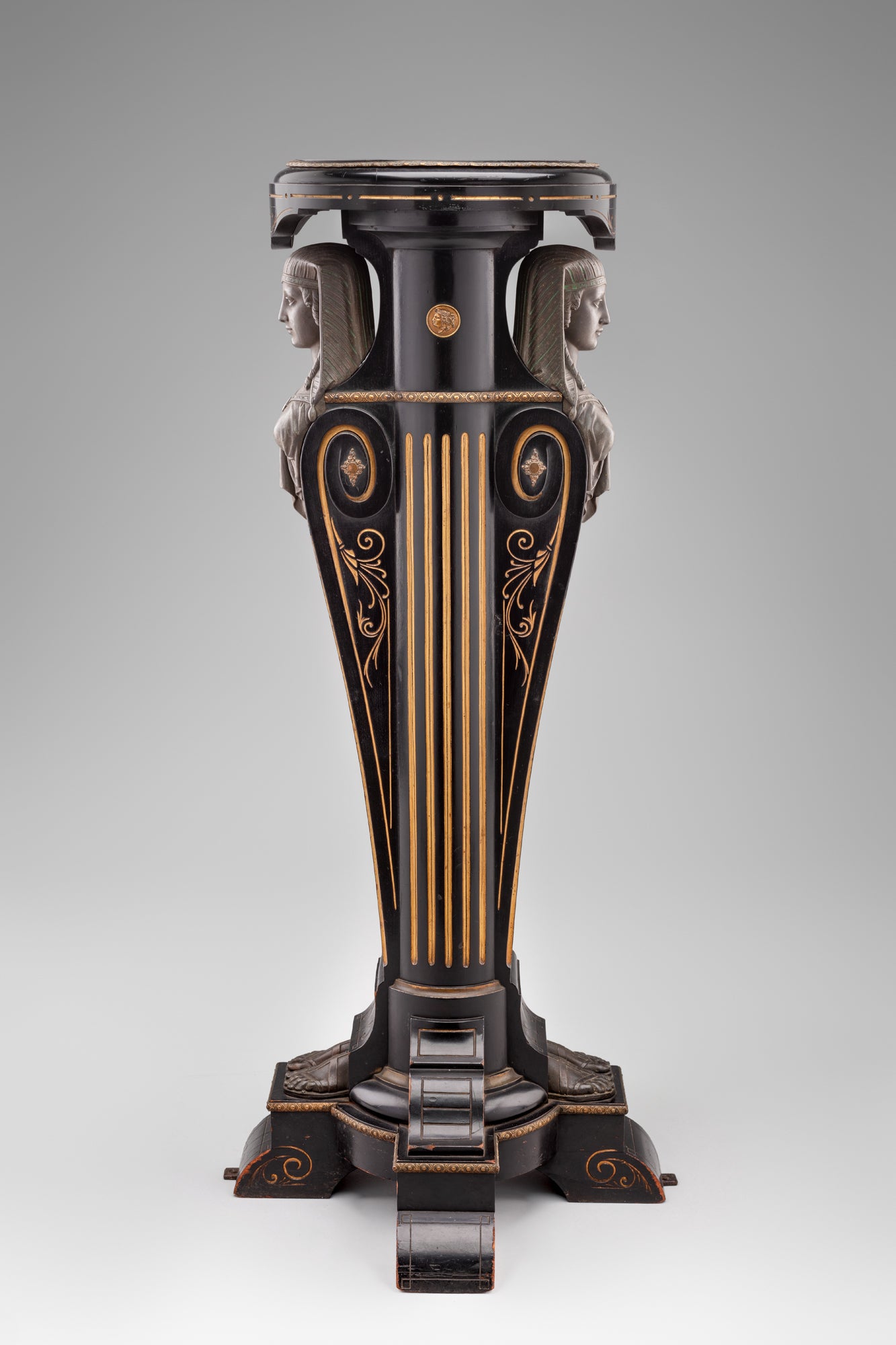 Egyptian Revival pedestal  1870s