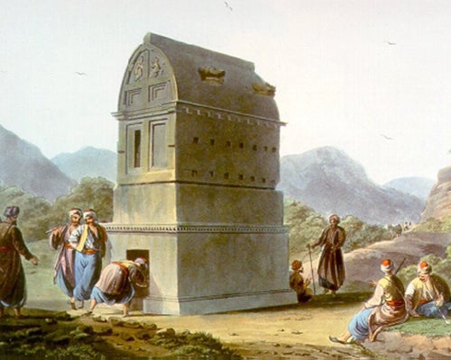 Colossal Sarcophagus Near Castle Rosso Views in the Ottoman Empire