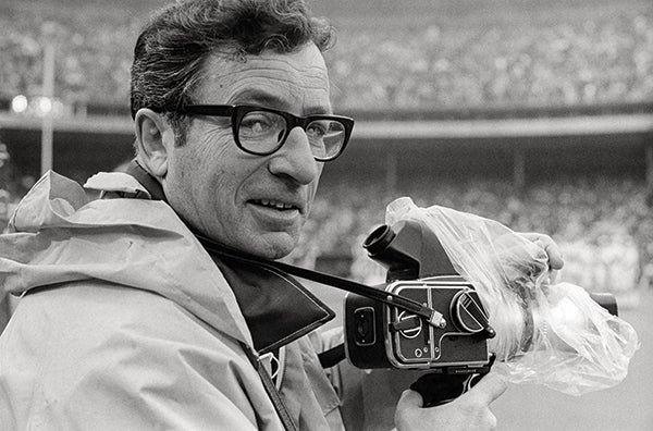 Frank Rippon on the field at Candlestick Park  c. 1972; Courtesy of Rippon Family Trust