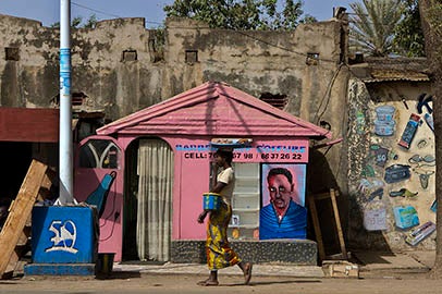 Barbershop C’offure  c. 2012 Mali Photograph by Andrew Esiebo (b. 1978) R2020.0307.002