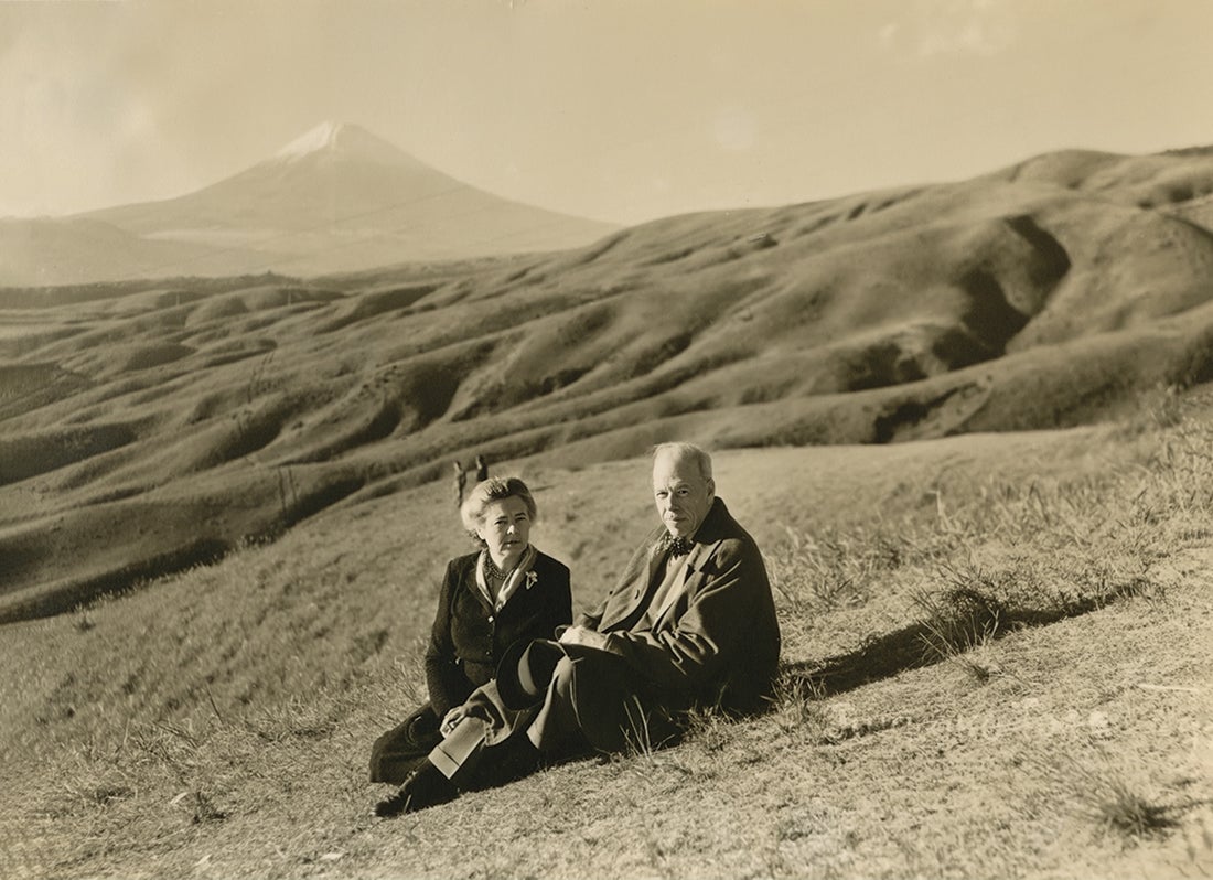 Harold and Debby Bixby in Japan  1952 photograph Collection of SFO Museum 2019.121.1173  R2023.1501.016