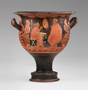 Campanian red-figure bell krater  350–325 bce