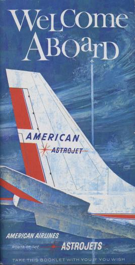 flight information packet: American Airlines, Boeing 707 Astrojet