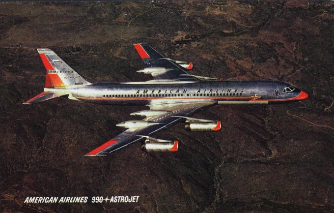 flight information packet: American Airlines, Boeing 707 Astrojet