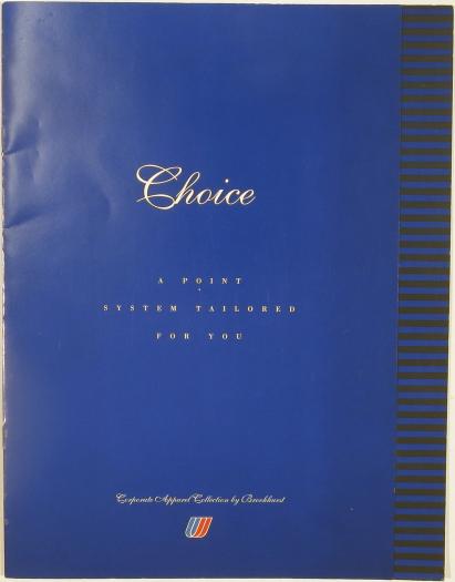 brochure: United Airlines, flight attendant uniforms | SFO Museum