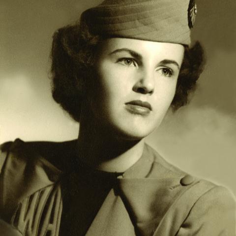 Transcontinental & Western Air hostesses in uniform by Howard Greer 