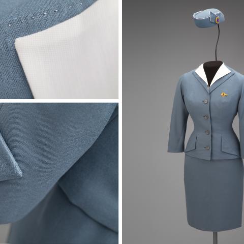Pan American World Airways stewardess uniform by Don Loper