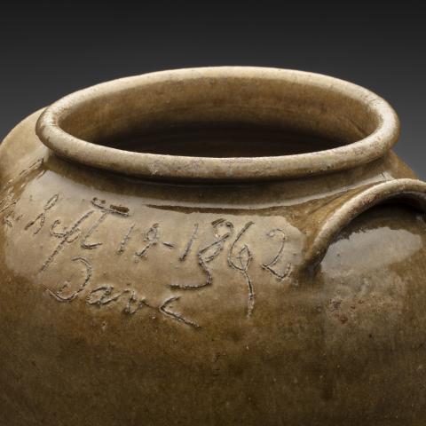 Storage jar  1862; David Drake (c. 1800–70s)