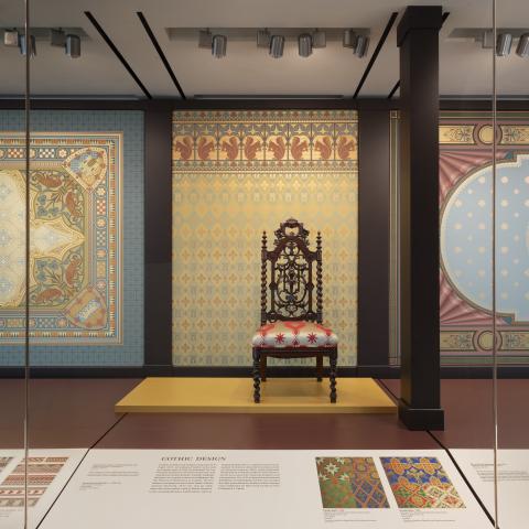 SFO Museum Gallery | Victorian Papered Wall