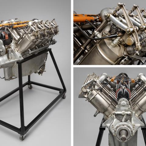 Curtiss OXX-6  V-8 aircraft engine  c. 1917