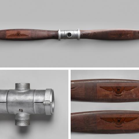 Westinghouse Micarta propeller and ground  adjustable hub  late 1920s