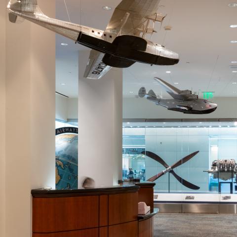 Aviation Museum & Library Interior; Front Desk