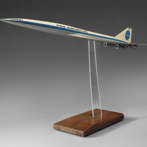 Pan American World Airways Boeing 2707 SST model aircraft  c. 1969