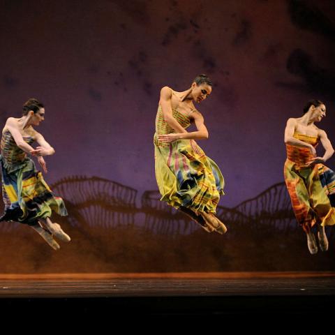 Ellen Rose Hummel, Kimberly Marie Oliver, and Lorena Feijoo perform in Lambarena  2015