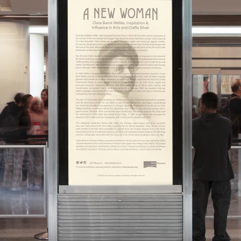 SFO Museum Gallery |  A New Woman: Clara Barck Welles, Inspiration & Influence in Arts & Crafts Silver