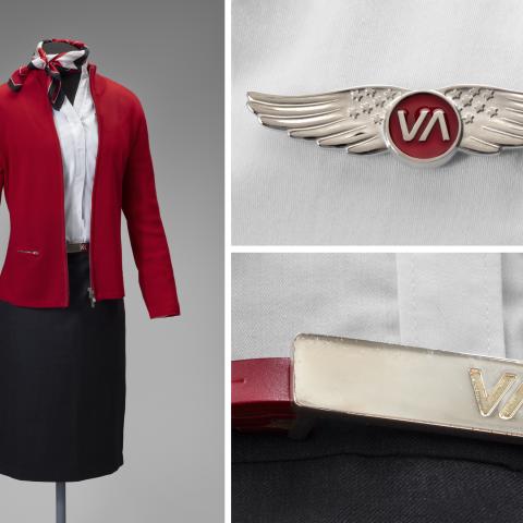 Virgin America flight attendant uniform  2007 