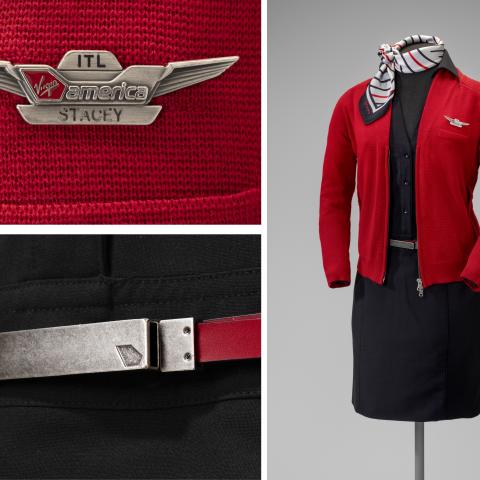 Virgin America flight attendant uniform  2018 