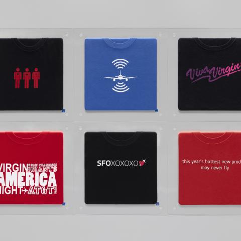 Virgin America t-shirt display   2007–c. 2017
