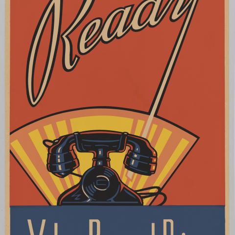 Ready lithograph poster  c. 1930s