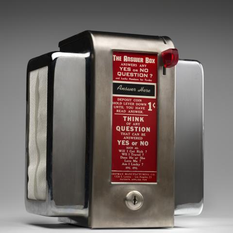 Answer Box napkin dispenser  1950s