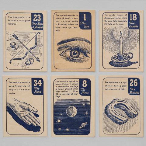 Fortune-telling cards  c. 1930s