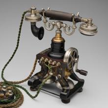 Model 375 (Skeleton/Eiffel Tower) telephone  1890s