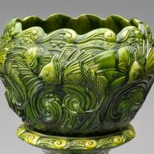 “Oceana” jardinière and pedestal c. 1900