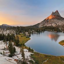 Cathedral Peak  2009 Upper Cathedral Lake, Yosemite National Park, California   Joshua Cripps (b. 1981) digital print Courtesy of the artist L2013.3191.010