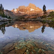 Banner Peak over Garnet Lake  2008 Ansel Adams Wilderness, Eastern Sierra, California Joshua Cripps (b. 1981) digital print Courtesy of the artist L2013.3191.013