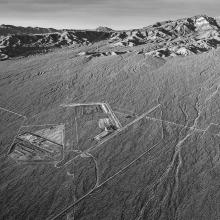 #584, initial excavation for future substation, operations center, and construction block with Clark Mountain in the background  2011