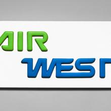 Air West wall sign  c. 1970