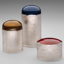 Gerald Benney, Cigar cannister  1974, Cigar cannister  1972, Round box  1976 