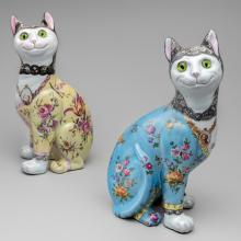 Seated cats  c. 1900