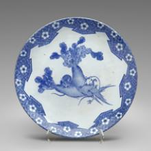 Large dish with radish (daikon) and mice  1850–90