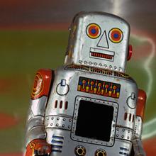 1965 Tin wind-up robot, Japan  1991