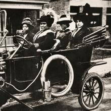 Madam C. J. Walker behind the wheel of her Model T Ford