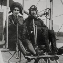 Eugenie Mikhailovna Shakhovskaya (1889–1920) and Vsevolod Mikhaylovich Abramovich (1890–1913) in Abramovich Flyer  1913