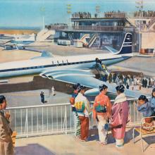 British Overseas Airways Corporation (BOAC) wall calendar  1958